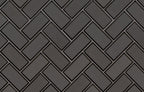 Metallic Grey Glass Bevel Herringbone - image 1