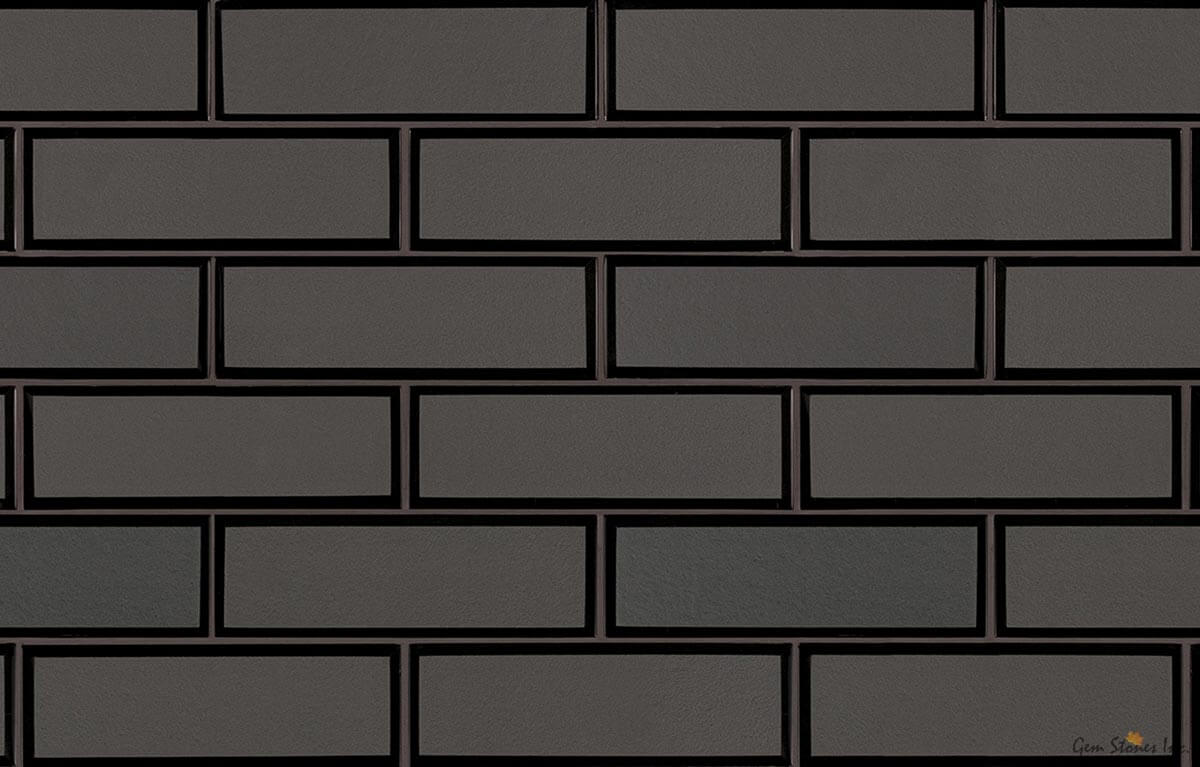 Metallic Grey Glass Bevel 2" x 6" - image 1