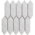 Mondial White Gloss 2"x6" Picket Porcelain Mosaic - image 1