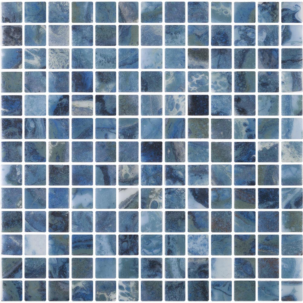 Mythos Delfos Blue 1"x1" Glass Mosaic - image 1