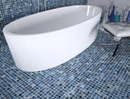 Mythos Delfos Blue 1"x1" Glass Mosaic - image 3