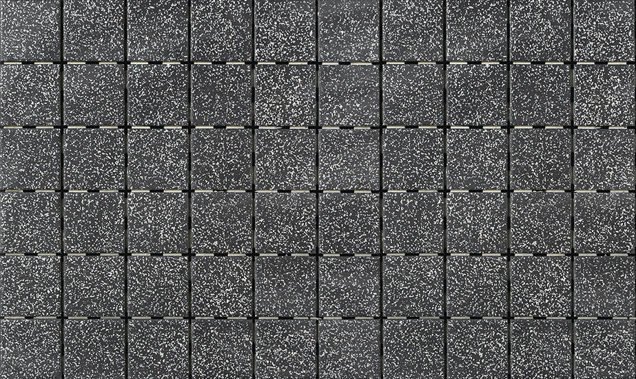 Quebec Black Fleck 2"x2" Matte Porcelain Mosaic - image 1
