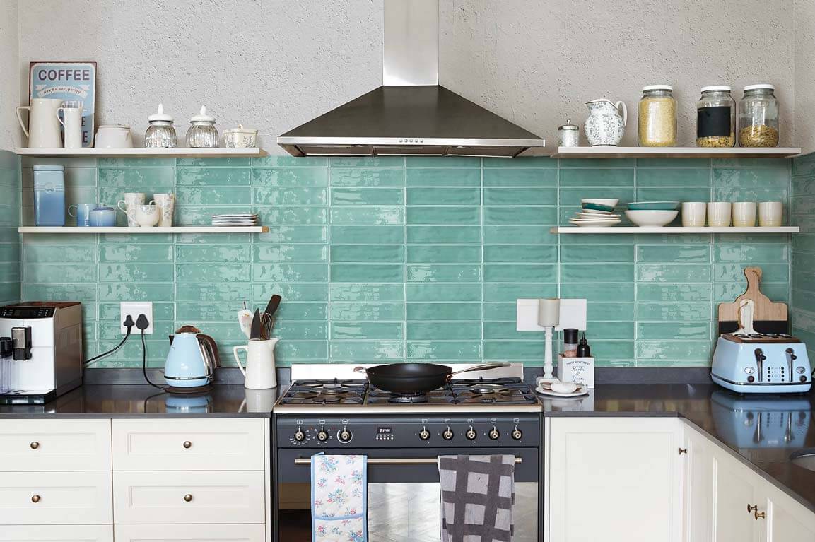 Oceani Aqua 2.5"x10" Glossy Porcelain Tile - image 2