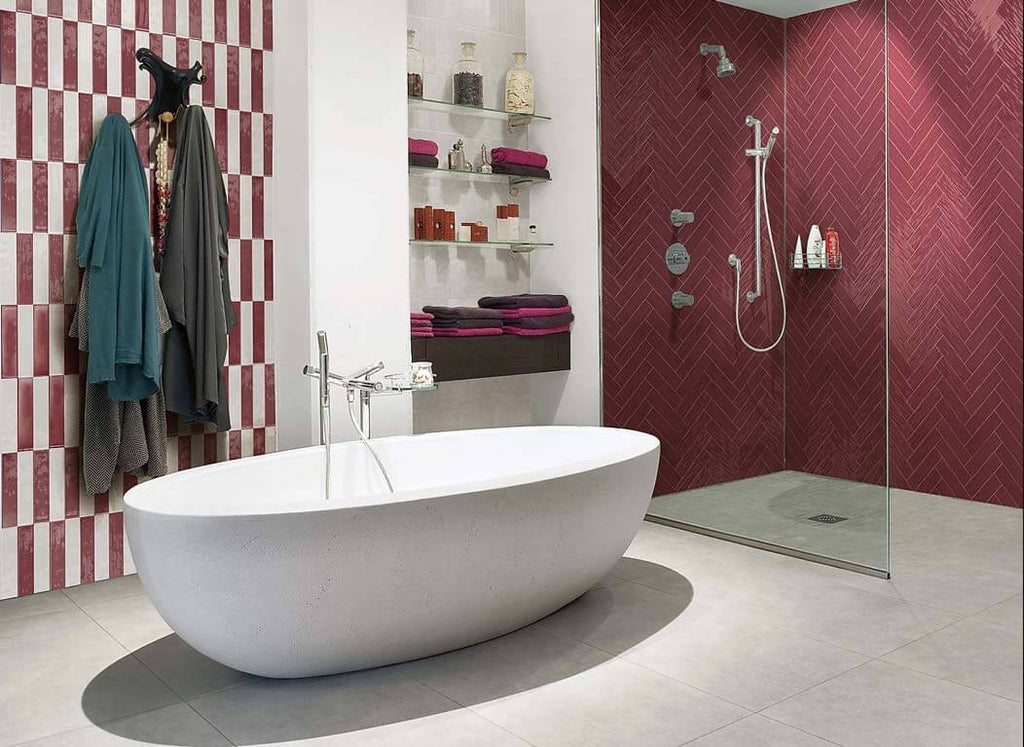 Oceani Cherry 2.5"x10" Glossy Porcelain Tile - image 2