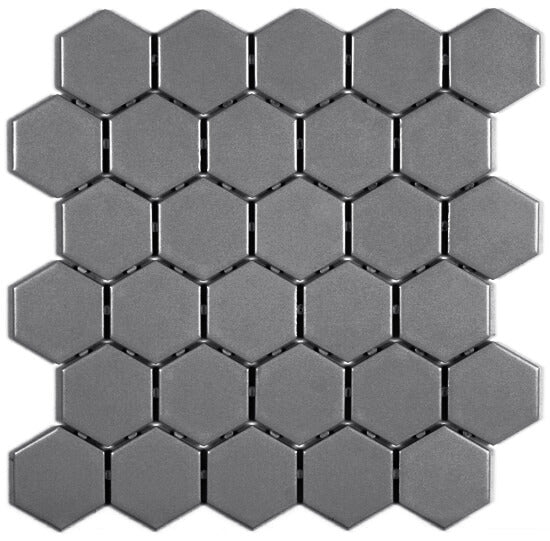 Ontario 2" Hexagon Dark Grey - image 1