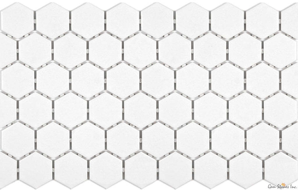 Ontario 2" Hexagon Snow White - image 2