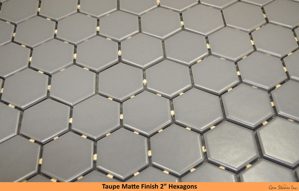 Ontario 2" Hexagon Taupe - image 2