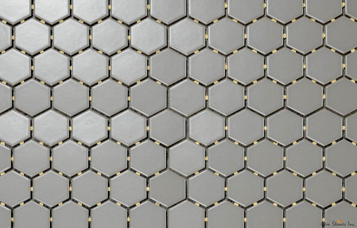 Ontario 2" Hexagon Taupe - image 3