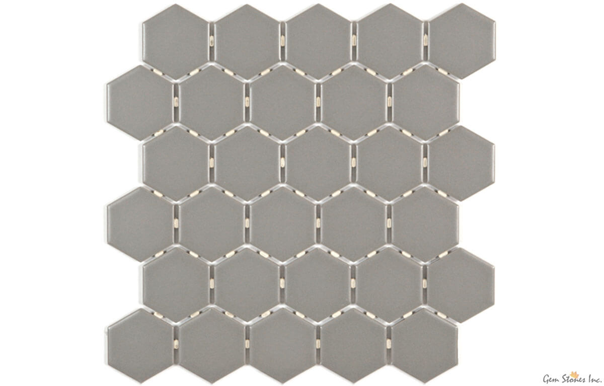 Ontario 2" Hexagon Taupe - image 1