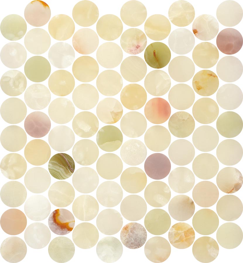 Orchid Onyx 1.25" Penny Round Polished Mosaic - image 1
