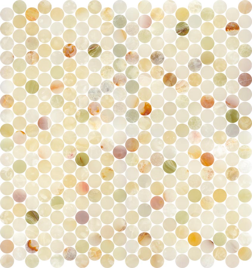 Orchid Onyx 1.25" Penny Round Polished Mosaic - image 2