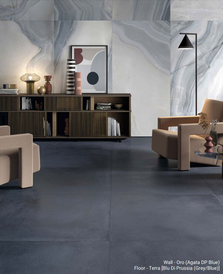 Oro Agata Blue Porcelain Tile - image 5