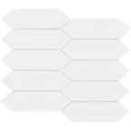 White Picket Porcelain Mosaic - image 1