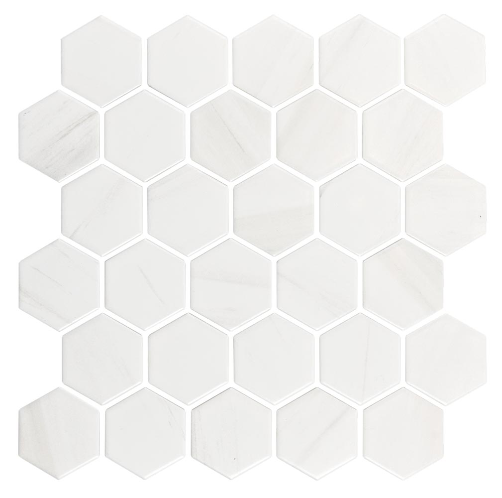 Dolomite 2" Hexagon Matte Porcelain Mosaic - image 1