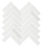 Dolomite 2"x6" Herringbone Matte Porcelain Mosaic - image 2