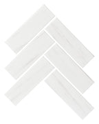 Dolomite 2"x6" Herringbone Matte Porcelain Mosaic - image 1