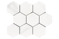 Porcelain-K Nuvo Carrara 4" Hexagon Matte Porcelain Mosaic - image 1