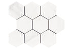 Porcelain-K Nuvo Carrara 4" Hexagon Matte Porcelain Mosaic - image 1