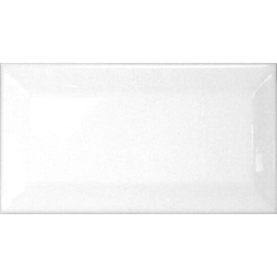 Chess Arctic White Bevelled Glossy Wall Tile - image 1