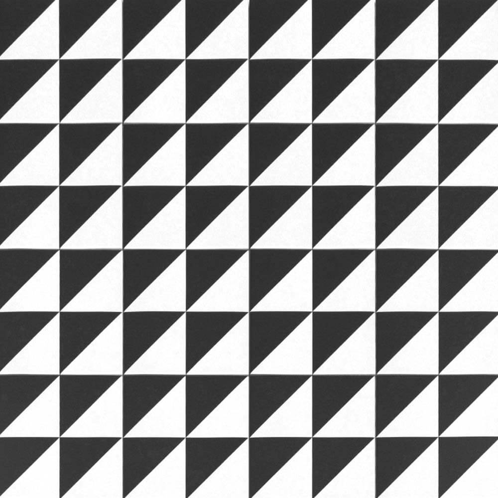 Retromix Triangle BWM 6"x6" Matte Porcelain Tile - image 2