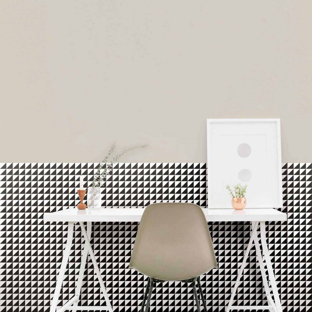 Retromix Triangle BWS 6"x6" Matte Porcelain Tile - image 3