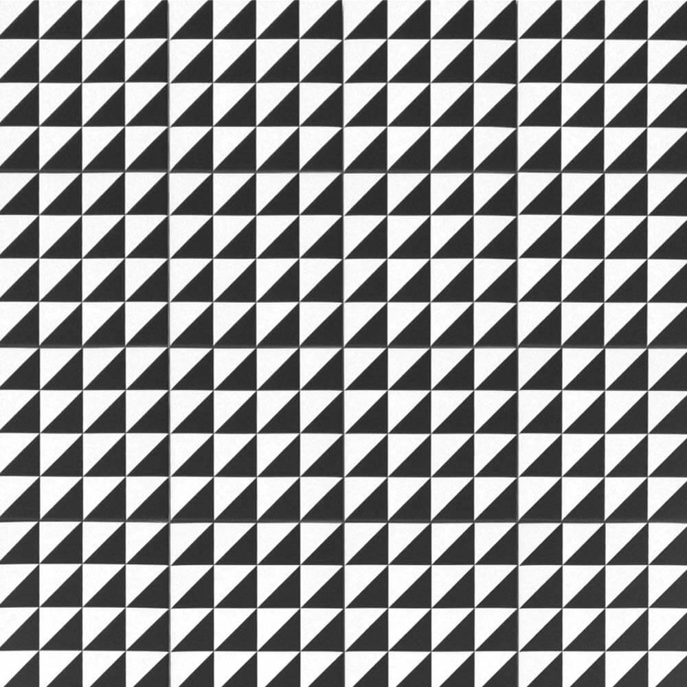 Retromix Triangle BWS 6"x6" Matte Porcelain Tile - image 2