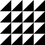 Retromix Triangle BWS 6"x6" Matte Porcelain Tile - image 1