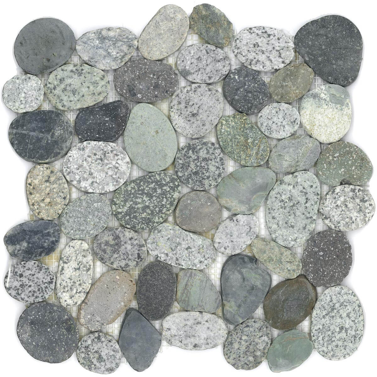 Riverstone Panu Multicolour Honed Pebble Mosaic - image 1