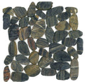 Riverstone Tiger Eye Polished Pebble Mosaic - image 1