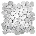 Riverstone White Honed Pebble Mosaic - image 1