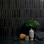 Saturn Nero Magma 2.5"x9.5" Glossy Porcelain Tile - image 4