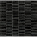 Saturn Nero Magma 2.5"x9.5" Glossy Porcelain Tile - image 1