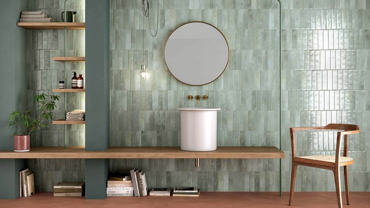 Saturn Verde Perla 2.5"x9.5" Glossy Porcelain Tile - image 3