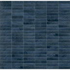Saturn Blue Galassia 2.5"x9.5" Glossy Porcelain Tile - image 1
