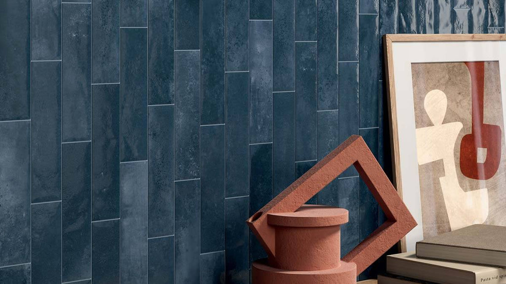 Saturn Blue Galassia 2.5"x9.5" Glossy Porcelain Tile - image 4