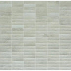 Saturn Grigio Luna 2.5"x9.5" Glossy Porcelain Tile - image 1