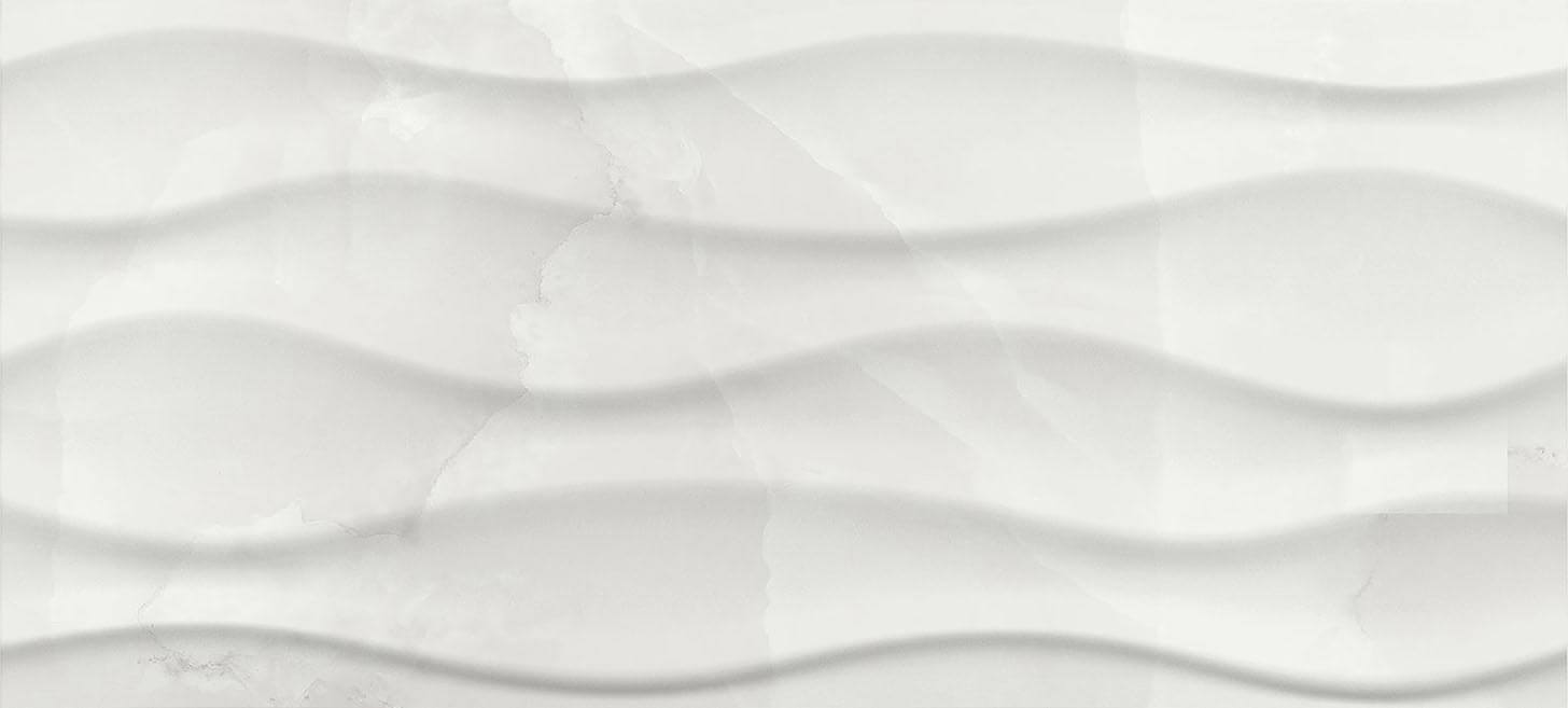Splendid White Cloud 10"x22" Glossy Décor Wall Tile - image 1