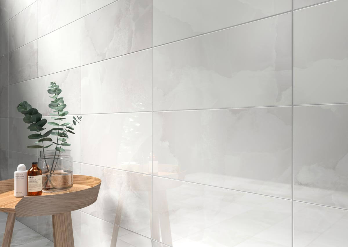 Splendid White Cloud 10"x22" Glossy Wall Tile - image 2