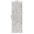 Mars-Panel 6"x18" Outward Spun Pearl Honed Marble Tile - image 1