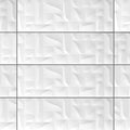 Superwhite Geometric Ceramic Wall Tile - image 1