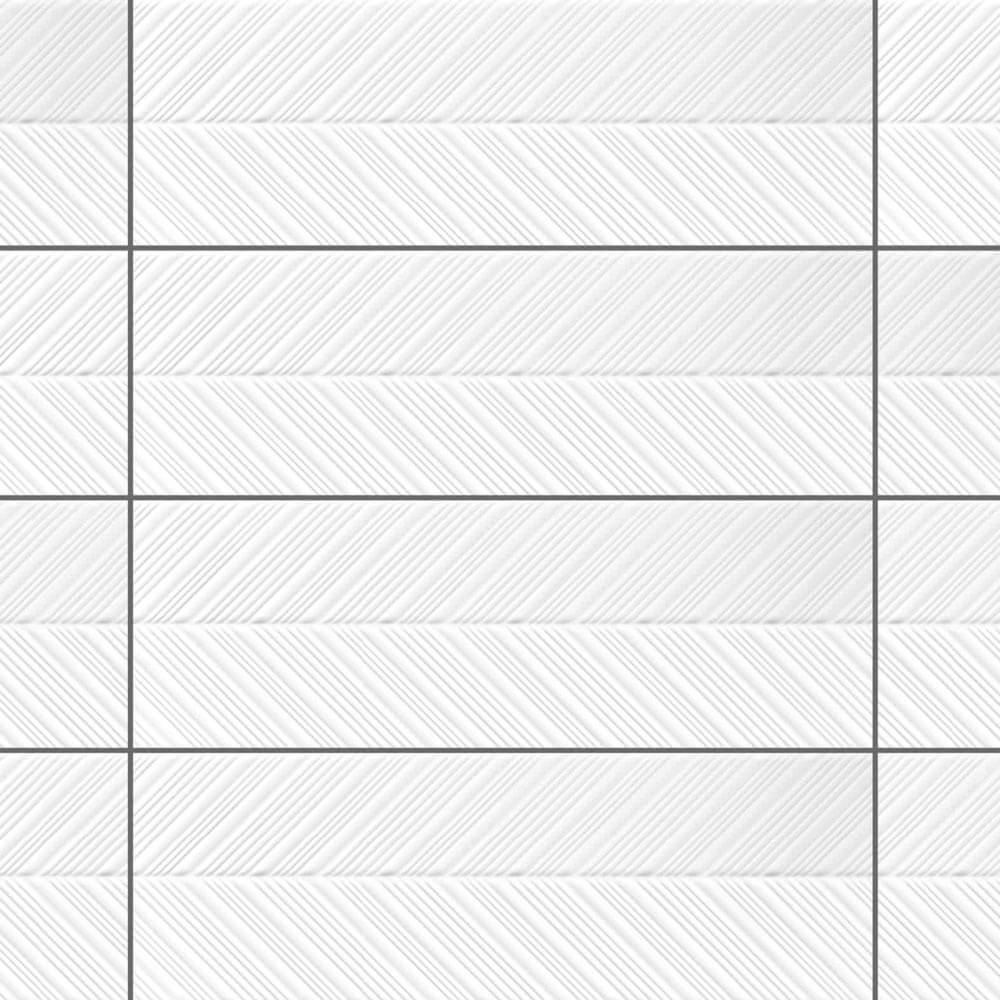 Superwhite Spire Ceramic Wall Tile - image 1