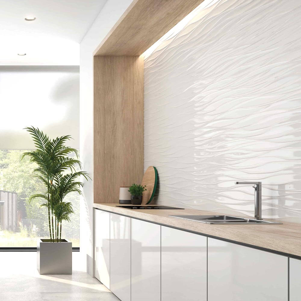 Superwhite Wind Ceramic Wall Tile - image 4