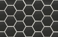 Swiss Dark Grey 3" Glass Hexagon Mosaic - image 1