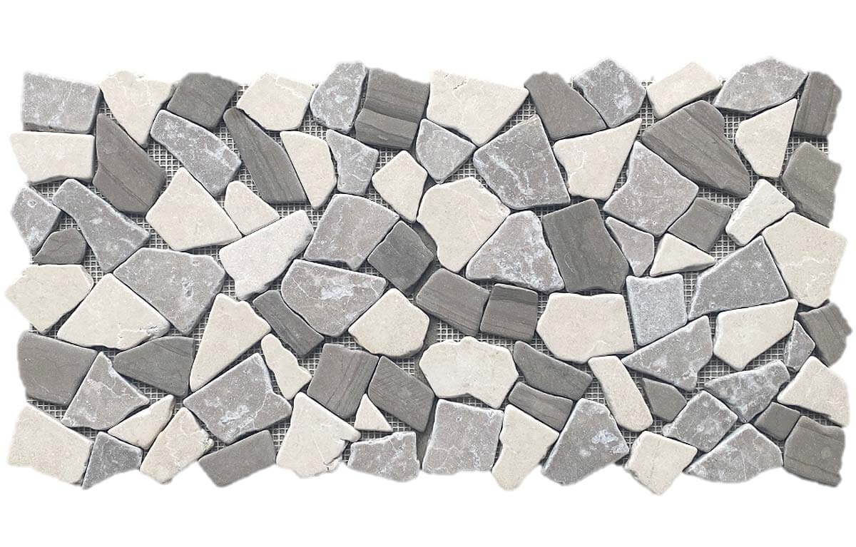 Taupe Tumbled Honed Pebble Mosaic - image 3