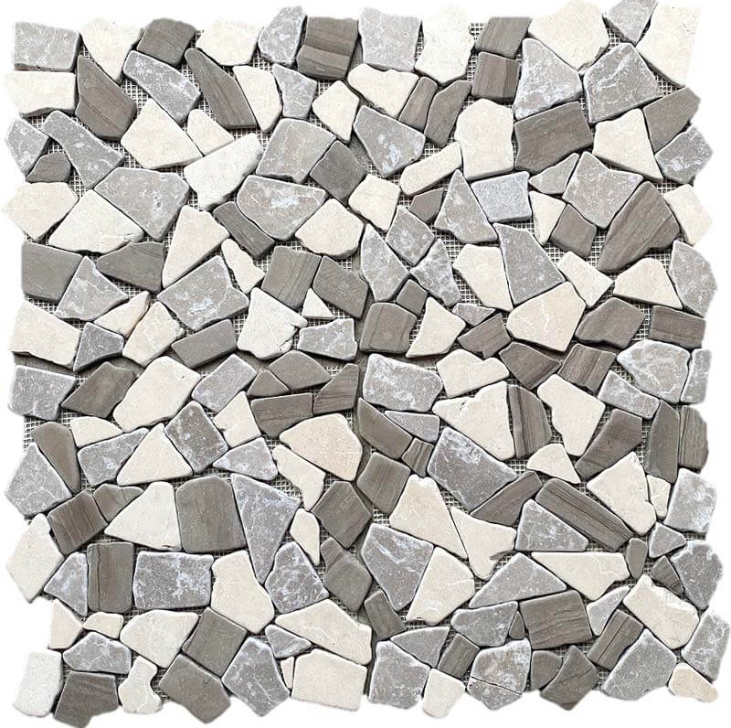 Taupe Tumbled Honed Pebble Mosaic - image 4