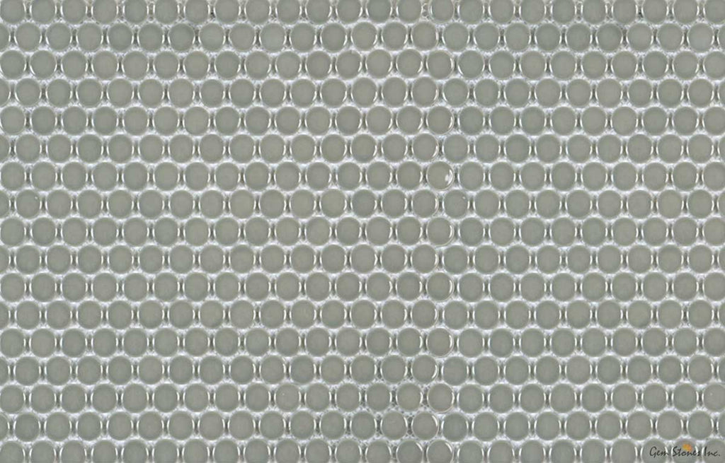 Taupe Penny Round Mosaic - image 1