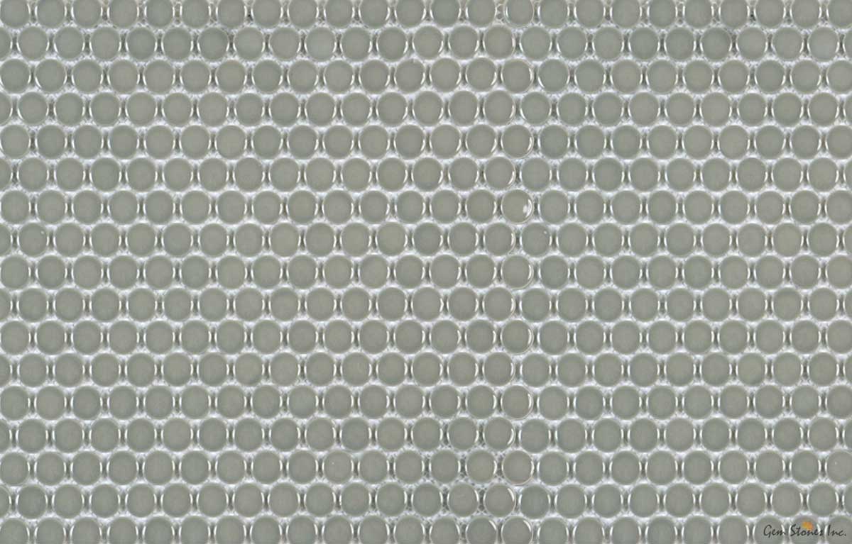 Taupe Penny Round Mosaic - image 1