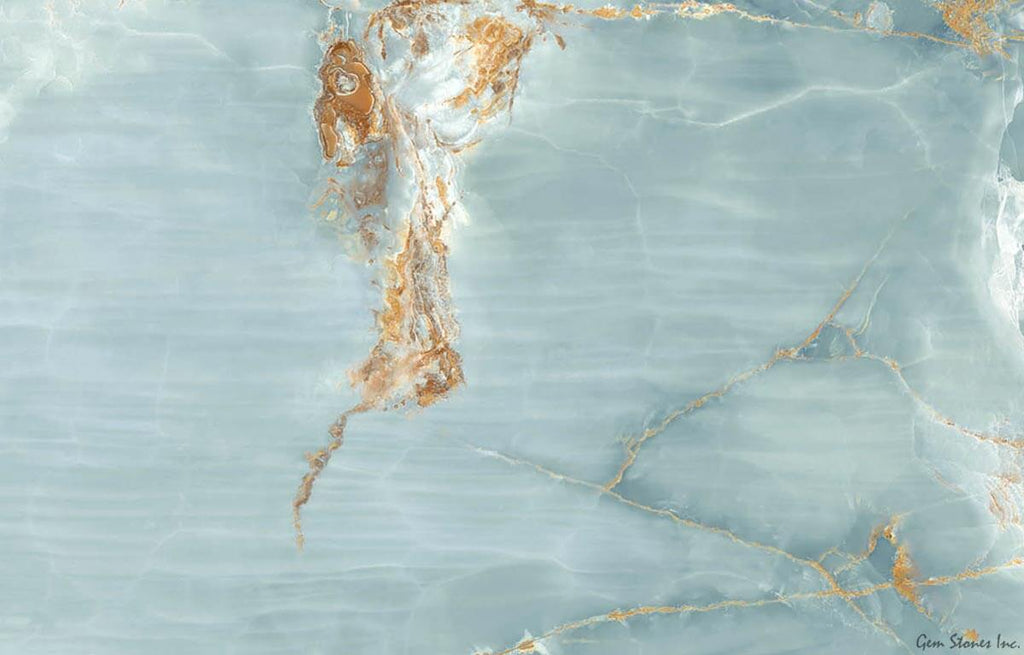 The Room Onyx Aqua Blue 24"x48" Polished Porcelain Tile - image 1