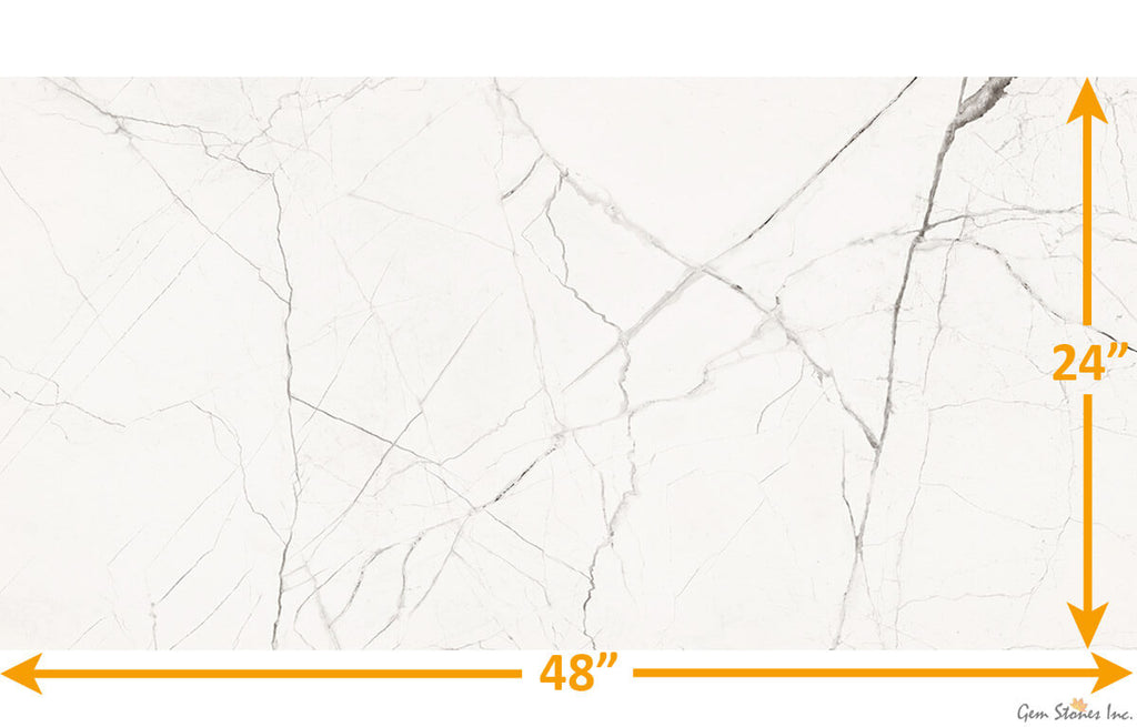 The Room Statuario Veina Picolo 24"x48" Polished Porcelain Tile - image 3