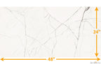 The Room Statuario Veina Picolo 24"x48" Polished Porcelain Tile - image 3